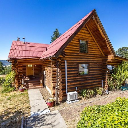 Rowland Log Cabin Home Lyle Bagian luar foto